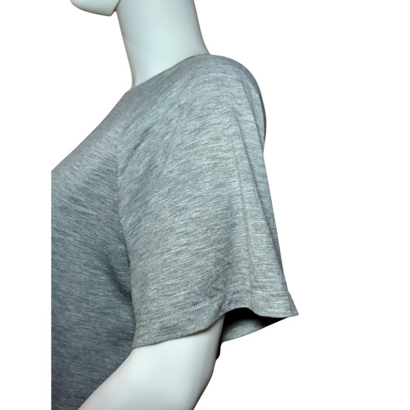 Modiv Womens Crew neck Raglan Sleeve Short Sleeve Basic Tshirt Gray Size Large - Picture 6 of 13